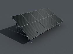 tough trac solar panel mounting & racking, ballast, ground arrays