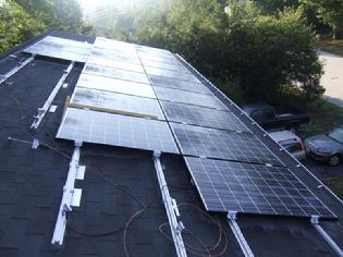 pitch roof solar panel installation