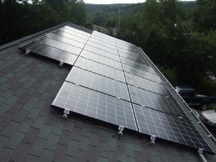 pitch roof solar panel installation